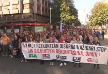 Segunda jornada de huelga en la enseñanza concertada de Euskadi