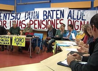 Los pensionistas de Euskal Herria anuncian una “gran marcha” el 15 de diciembre