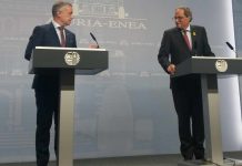 Urkullu recomienda a Torra la vía del “diálogo y la distensión”