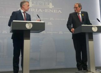 Urkullu recomienda a Torra la vía del “diálogo y la distensión”