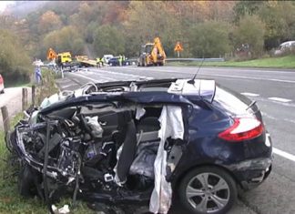 Suben un 15% los fallecidos en accidente de tráfico en carreteras vascas