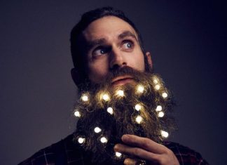 Llegan las luces navideñas para barbas pobladas