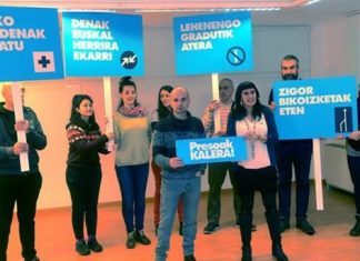 ‘Kalera Kalera’ convoca sendas marchas bajo el lema ‘Bada garaia. Presoak Kalera’