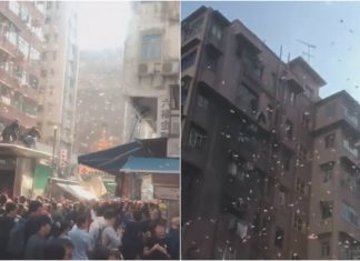 Detenido por lanzar dinero por la ventana en un barrio pobre de Hong Kong
