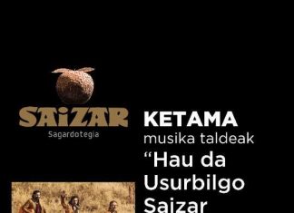 SIDRERÍA SAIZAR ABRIRÁ SU TEMPORADA 2019 CON EL GRUPO KETAMA