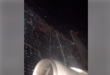 Así se ven los fuegos artificiales desde las alturas