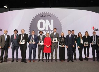 Diputación entrega los premios On en su encuentro anual con el tejido empresarial de Bizkaia