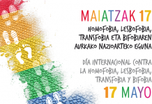 El Ayuntamiento de Bilbao impulsa una nueva campaña de sensibilización y reivindicación por el 17M, Día Internacional Contra la LGTBI-FOBIA