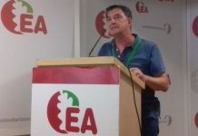 Joseba Gezuraga, elegido nuevo secretario general en funciones de EA