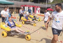 ‘Hondartza Denontzat’ vuelve a prestar servicio de baño asistido en las playas de Plentzia, Ereaga, Lekeitio, Gorliz, Ondarroa y Mundaka, gracias al apoyo de la Diputación Foral de Bizkaia