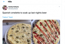 La «tortilla española» que ‘triunfa’ en Twitter
