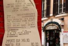 Sablazo a turistas en Roma: 430 euros por dos platos de pasta