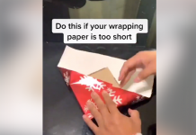 ¿Cómo envolver un regalo con un papel demasiado pequeño?