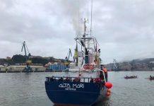 El buque de rescate Aita Mari se dirige hacia el Mediterráneo central