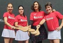 Mañana se disputa la final del II Torneo Bizkaia de Paleta Cuero Femenino organizado por Diputación en Bizkaia Frontoia