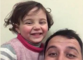 Un padre sirio inventa un juego para que su hija no se asuste con los bombardeos