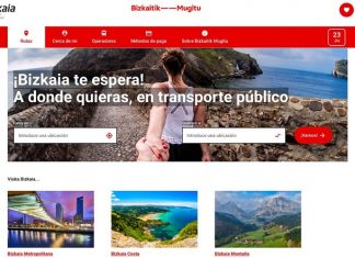 La Diputación de Bizkaia lanza ‘Bizkaitik Mugitu’, portal online del transporte público en el territorio
