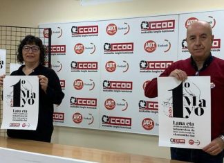 CCOO y UGT convocan una “manifestación virtual” el Primero de Mayo