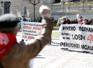 Los pensionistas vuelven a movilizarse en Bilbao
