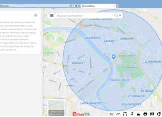 El Ayuntamiento de Bilbao habilita una nueva herramienta online para consultar qué zonas comprende el radio de 1km