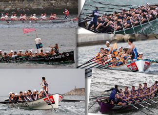 La Diputación de Bizkaia acompaña a las seis traineras vizcaínas en la presentación de la temporada ACT