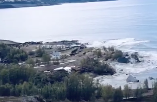 Espectacular desplazamiento de tierra arrastra varias casas en Noruega