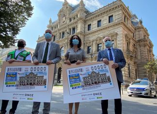 El Palacio de la Diputación Foral de Bizkaia protagoniza el cupón de la ONCE con motivo de su 120 aniversario
