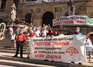 Los pensionistas de Bizkaia continúan con su lucha