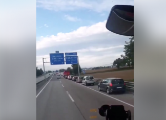 Falso atasco en la carretera C-17
