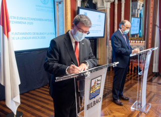 El Ayuntamiento de Bilbao y Euskaltzaindia se unen en el fomento y normalización del uso del euskera en la ciudad