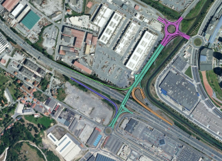 La Diputación de Bizkaia ha iniciado los trabajos de mejora de los enlaces entre la A-8 y las rotondas de Kareaga y Aparkabisa