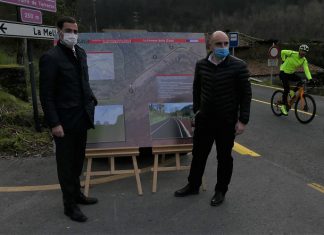 La Diputación Foral de Bizkaia ha comenzado las obras de la senda ciclable y peatonal en La Herrera-Ijalde, Zalla