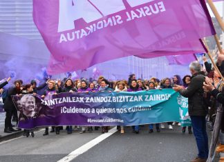 Jornada de huelga en el sector de cuidados de Euskadi