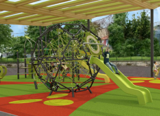 El Ayuntamiento de Bilbao cubre los juegos de la plaza Eugenio Olabarrieta en la Ribera de Zorrotzaurre