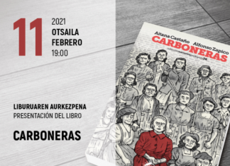 Bidebarrieta Kulturgunea del Ayuntamiento de Bilbao albergará este jueves la presentación de la novela gráfica ‘Carboneras’