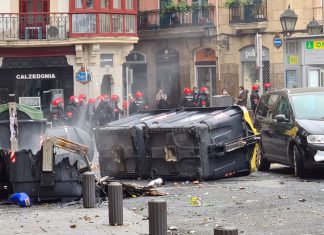 Aburto condena los altercados producidos por la manifestación para la liberación de Pablo Hasél en Bilbao