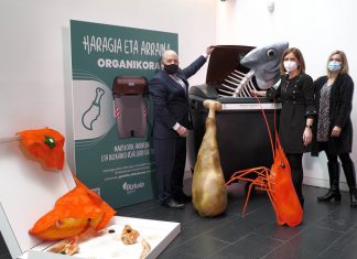 La Diputación de Bizkaia recogerá carne y pescado en el contenedor marrón a partir del 1 de marzo