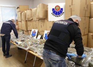 Desmantelan en Portugalete uno de los mayores alijos de droga de los últimos años