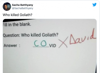La curiosa respuesta de un niño a «¿quién mató a Goliat?'»