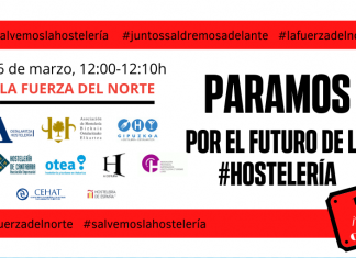La hostelería parará hoy diez minutos para reivindicar un plan de rescate