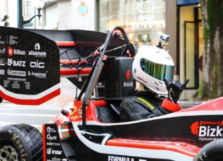 El nuevo monoplaza eléctrico Fórmula Student Bizkaia se dejará ver por las calles de Bilbao este sábado