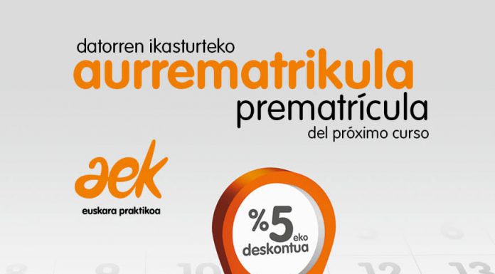 AEK tiene en marcha la prematrícula del próximo curso 2021- 2022
