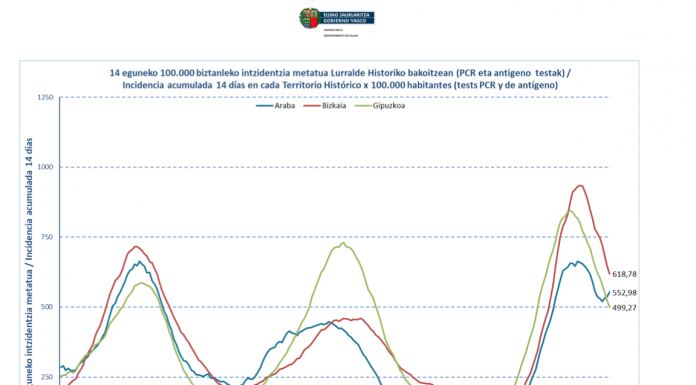 La situación epidemiológica se mantiene estable en Euskadi