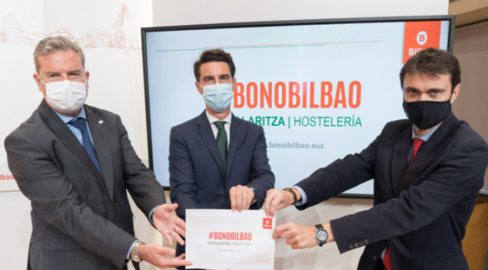 El Ayuntamiento de Bilbao pone en marcha otros 124.000 Bonos Bilbao para apoyar a la hostelería de la ciudad por un valor de un millón de euros