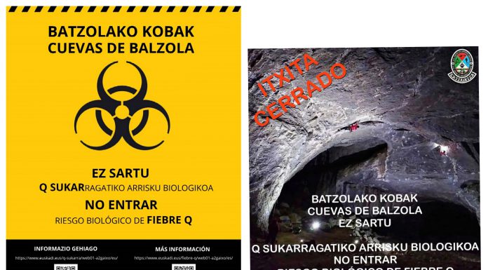 Cierran las Cuevas de Baltzola por contagios de fiebre Q