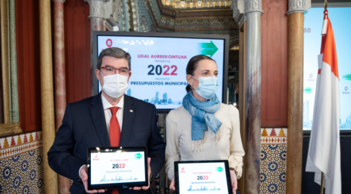 El Ayuntamiento de Bilbao aprueba para 2022 un presupuesto de más de 633 millones de euros para relanzar la economía, el empleo y el bienestar de la ciudadanía