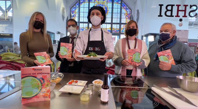 La Diputación de Bizkaia edita un recetario con 2 chefs Estrella Michelín y ESHBI para frenar el despilfarro alimentario y el cambio climático