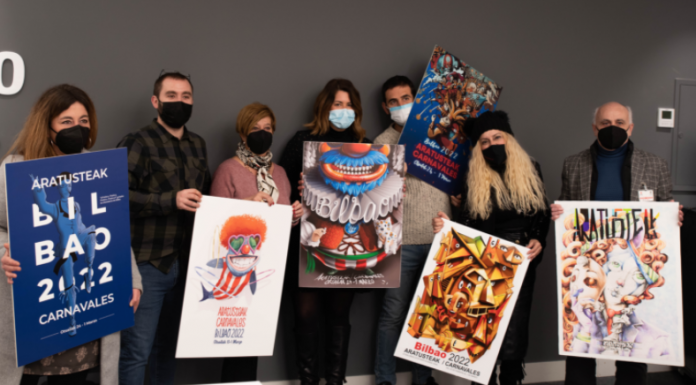 El Ayuntamiento de Bilbao presenta los 6 carteles finalistas para ser la imagen de los carnavales