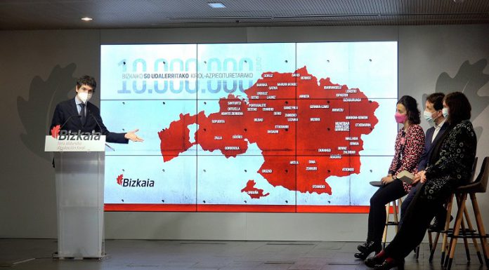 La Diputación de Bizkaia invierte 10 millones de euros para mejorar las infraestructuras deportivas de medio centenar de municipios