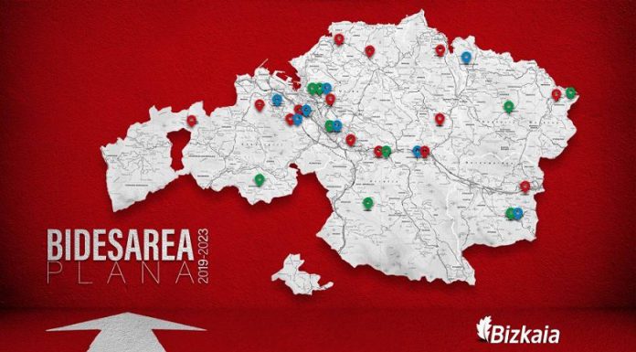 El plan Bidesarea de la Diputación Foral habrá invertido 240 millones de euros en 70 actuaciones para mejorar la red viaria de toda Bizkaia en 2023